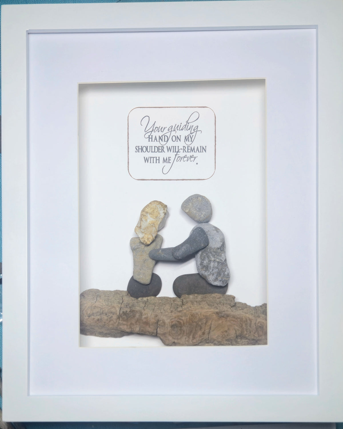 In memory.  Your guiding hand on my shoulder will remain.  A gift for grieving or the loss of a loved one. 