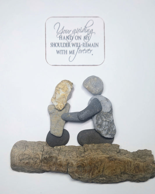 In memory.  Your guiding hand on my shoulder will remain.  A gift for grieving or the loss of a loved one. 